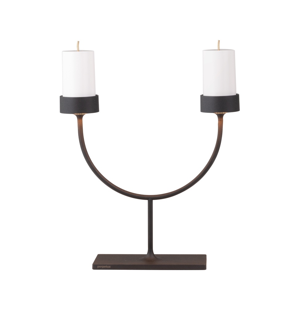 Tafellamp Led 35.6cm Perpetua duo black