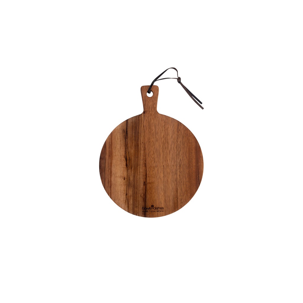 Serveerplank rond 25cm Pure Teak Wood