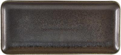 Schaal rechthoek 27.0x12.5cm black Terra