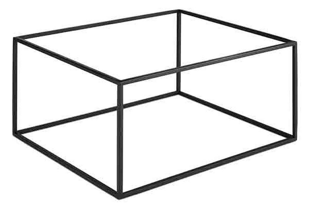 GN buffetstandaard 32.5x26.5x16.2cm Asia Plus geschikt voor GN 1/2 en GN 1/4 metaal zwart