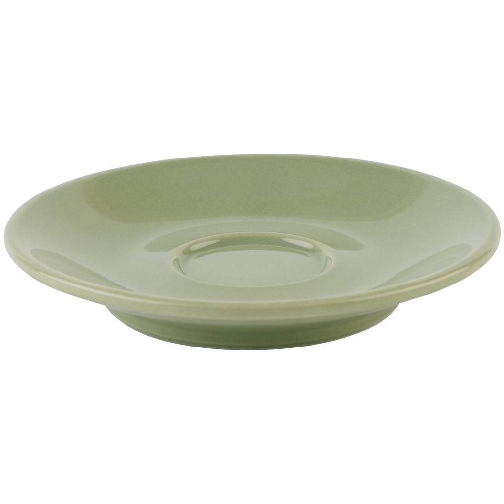 Espressoschotel porselein 11.5x11.5x2.0cm Snug groen  stuks