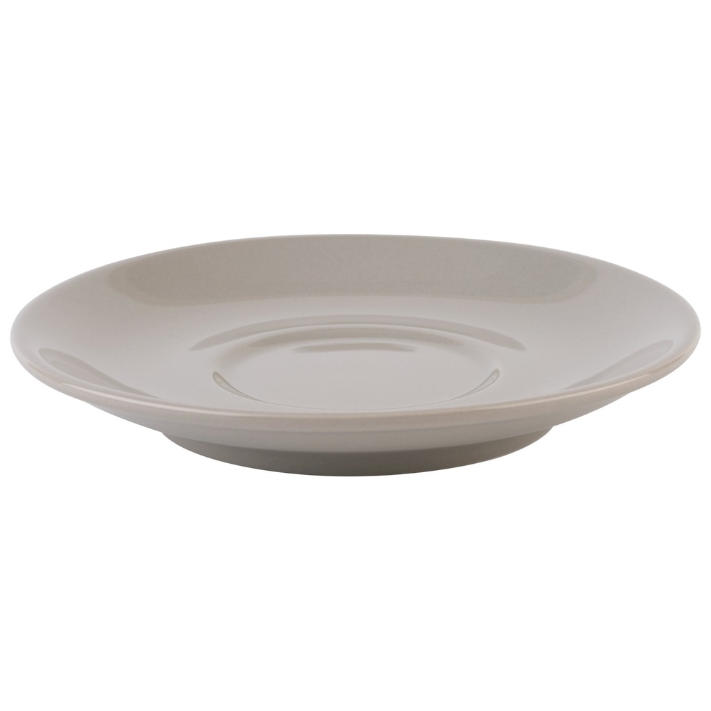 Cappuccinoschotel porselein ø 15.5x2.5cm Snug taupe