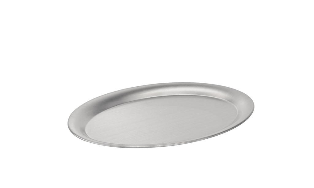 Ovaal plateau 26.5x19.0x1.0cm Kaffeehaus RVS gesatineerd