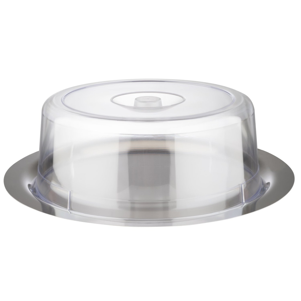 Dienblad met deksel Finesse 38.0x38.0x12.0cm RVS 18/0