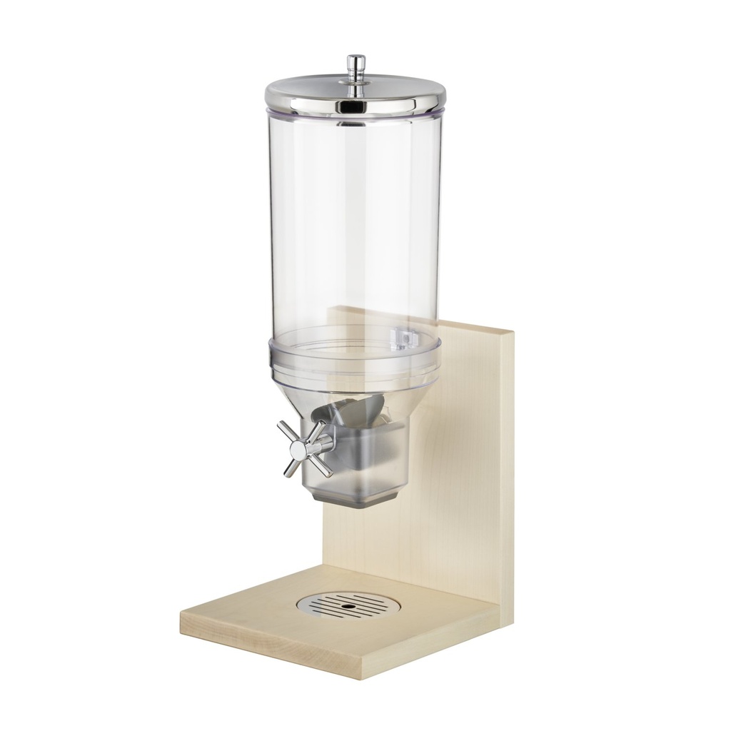 Graandispenser set 21.0x20.0x55.5cm Bridge naturel esdoornhout met SAN reservoir
