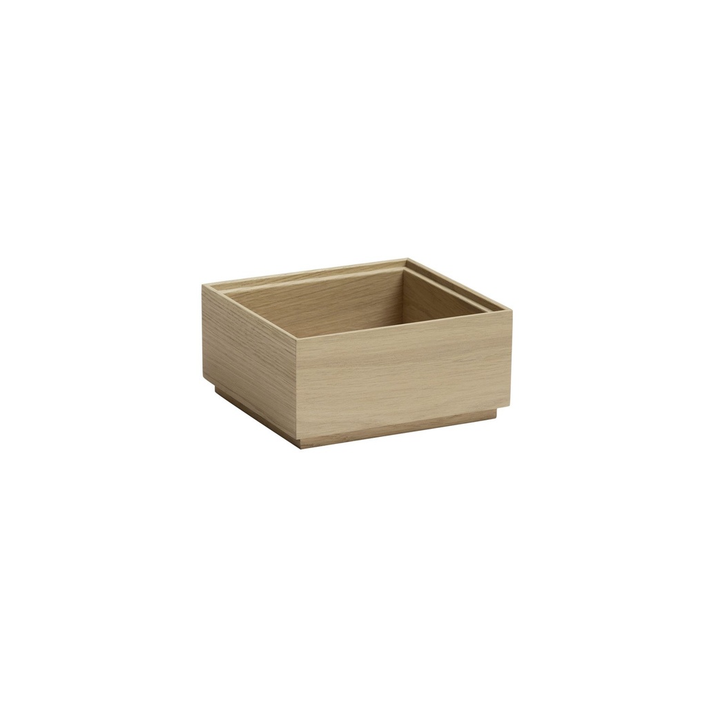Houten Box GN 1/6 17.6x16.2x8.5cm Valo Eikenhout Geolied