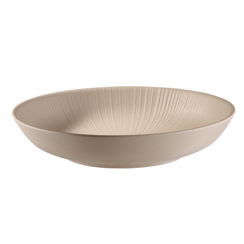 Kom zwart/zand Ø 22.5xH 4.5cm 0.8 liter melamine