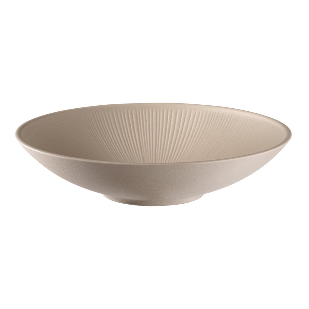 Melamine Kom Ø 30.0xH 7.0cm 2.2 liter Nero Zand