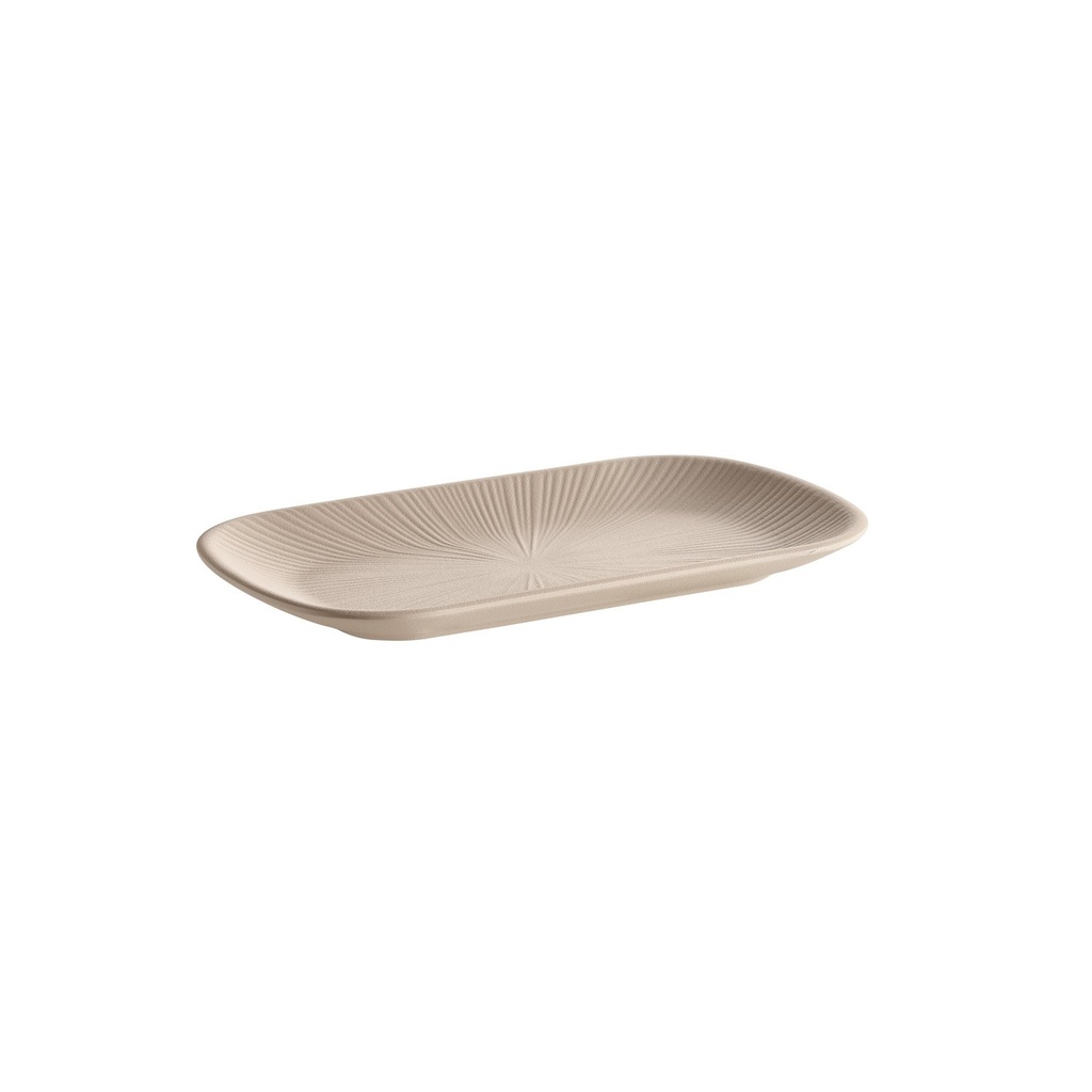 Melamine Schaal GN 1/4 26.5x16.2x2.5cm Nero Zand/Zwart