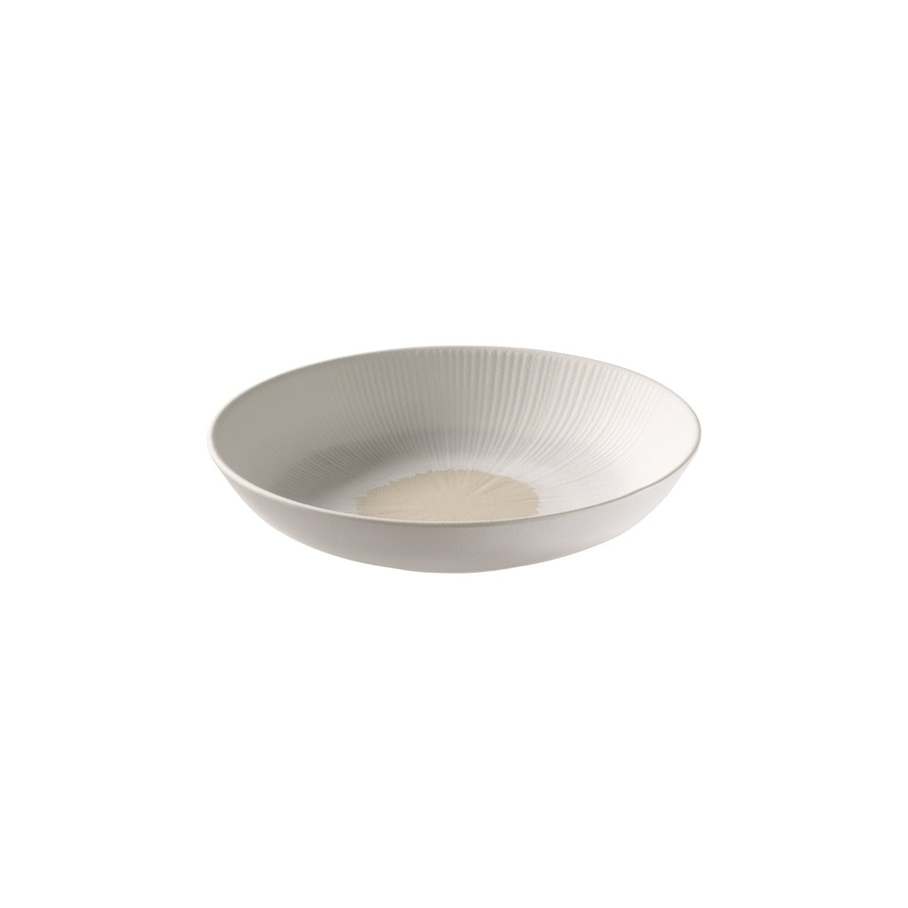 Kom 0.8 liter 22.5x22.5x4.5cm Blush Melamine Wit beige