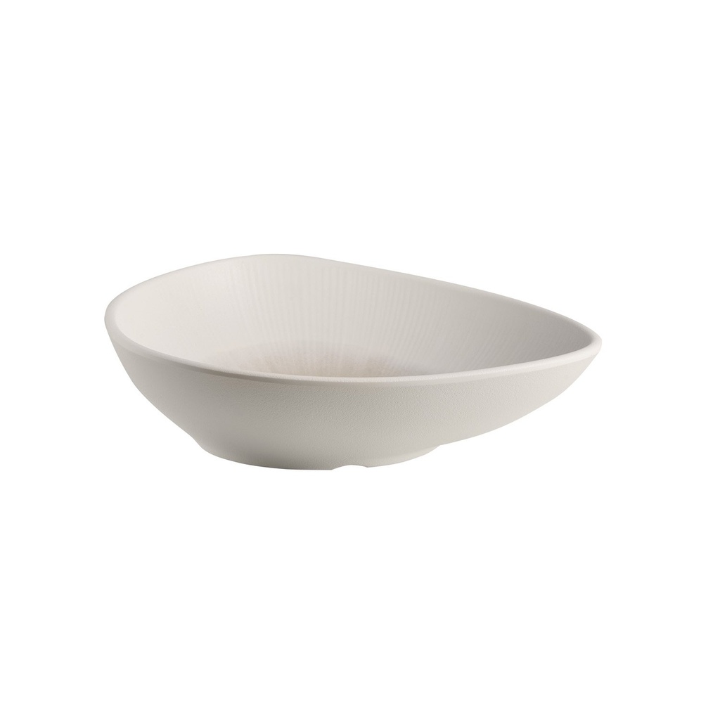 Melamine kom 0.6 liter 23.0x18.0x5.0cm Blush wit beige