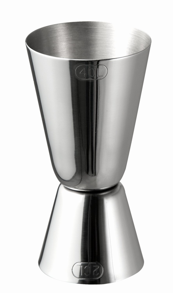 Jigger 25.0/50.0 ml 4.5x4.5x8.5cm RVS