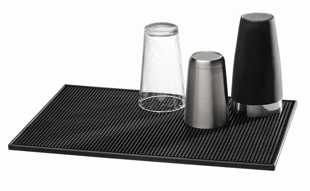 barmat 30.0x15.0x1.0cm zwart Kunststof