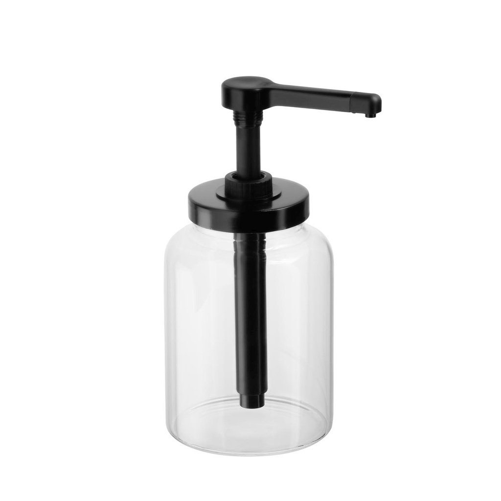 Doseerdispenser 13.0x13.0x27.0cm 1.7 liter 15.0 ml slagvolume Dispensa glas polypropyleen