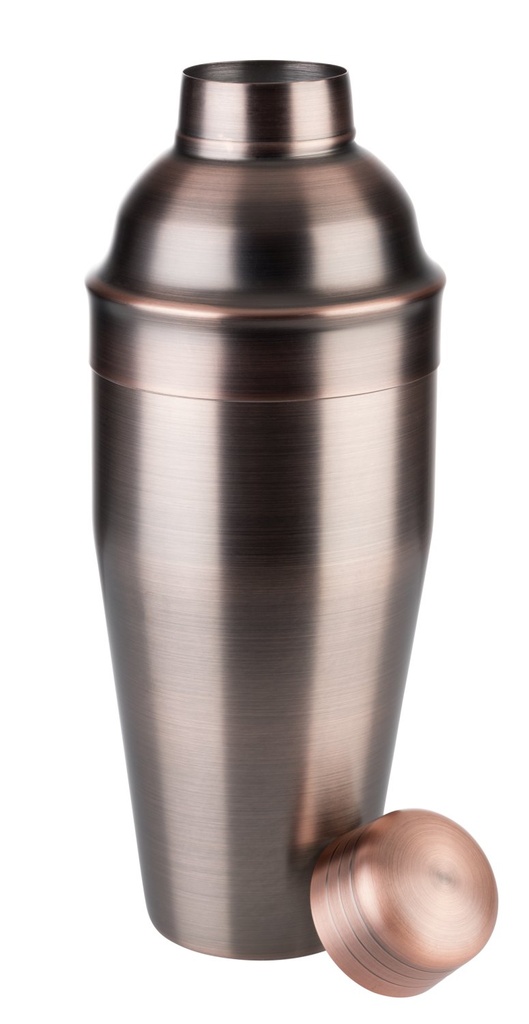 Shaker 3-delig 0.7 liter 9.0x9.0x23.0cm RVS Klassiek Antiek koper