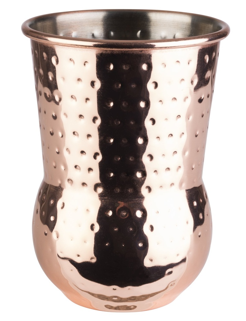 Julep Mok tonvormig gehamerd Ø8.0x11.5cm rvs koperlook