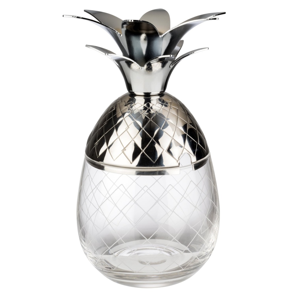 Ananas mok 8.5x8.5x17.5cm 18/8 RVS