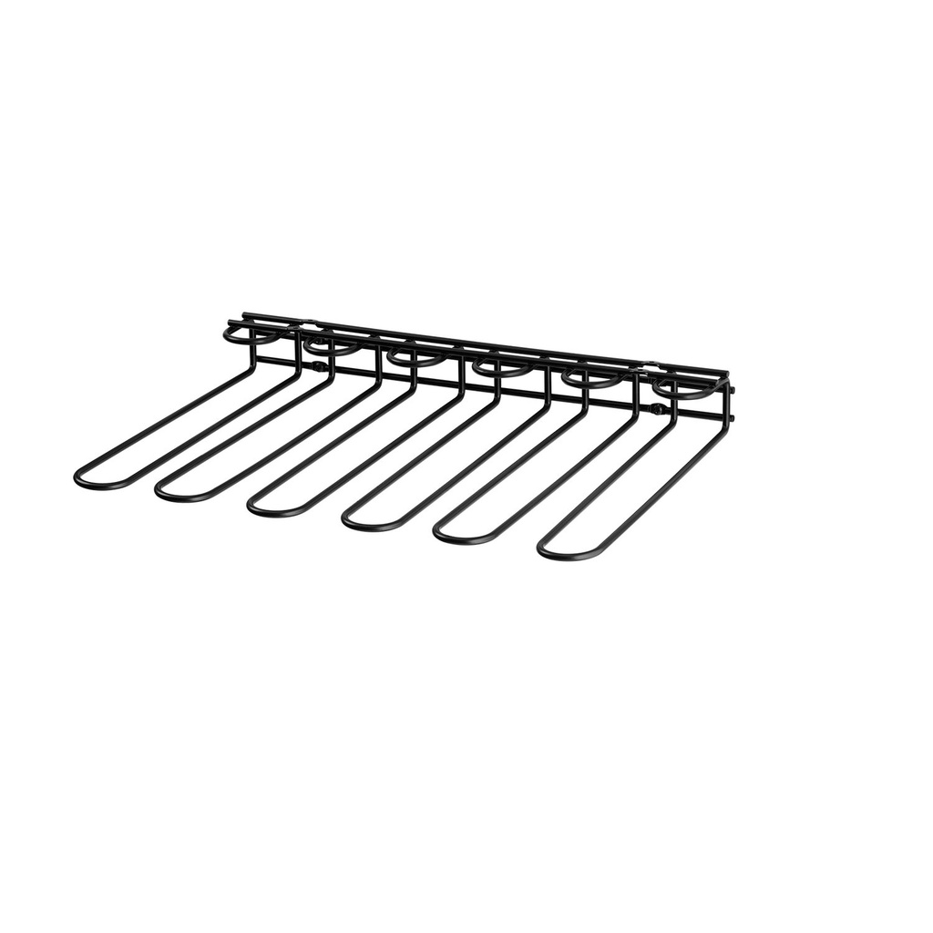 Metalen Glazenrek 45.0x32.0x6.0cm zwart
