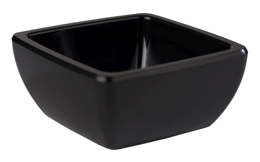 Kom 6.5x6.5x3.0cm 0.05 liter Friendly PET Zwart set van 6