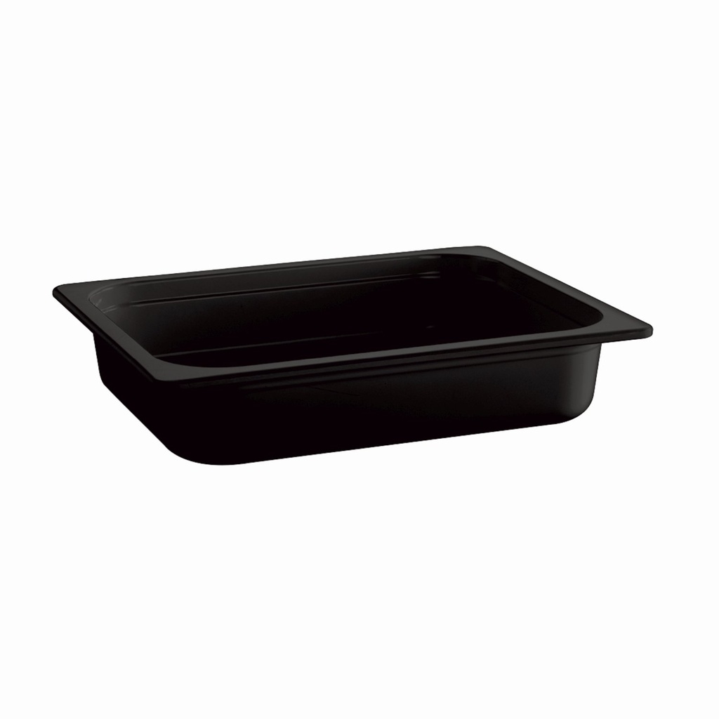 GN 1/2 bak 3.4 liter 32.5x26.5x6.5cm Friendly Zwart PET