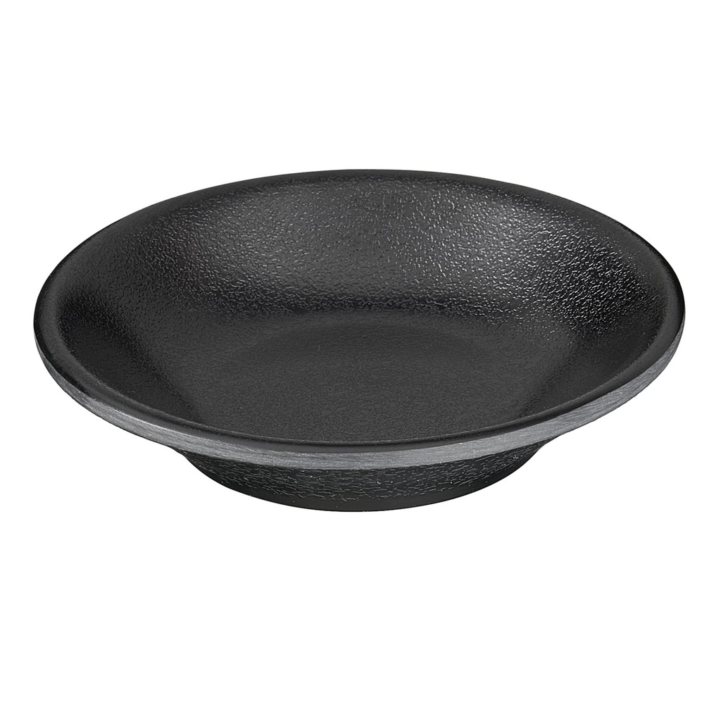 Dipkom 0.03 liter 8.0x8.0x1.5cm melamine steenlook Zen zwart