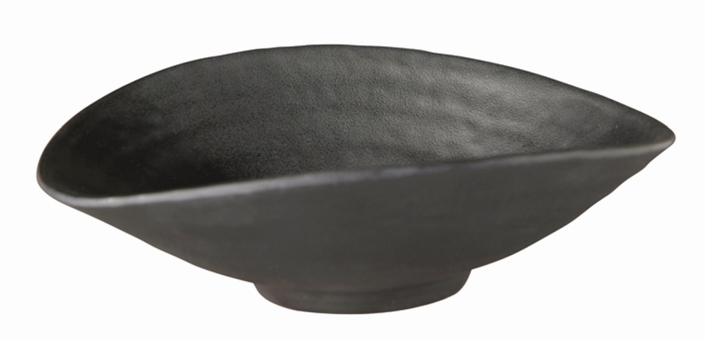 Melamine kom 0.2 liter 17.5x15.5x5.5cm Zen-17 steenlook zwart