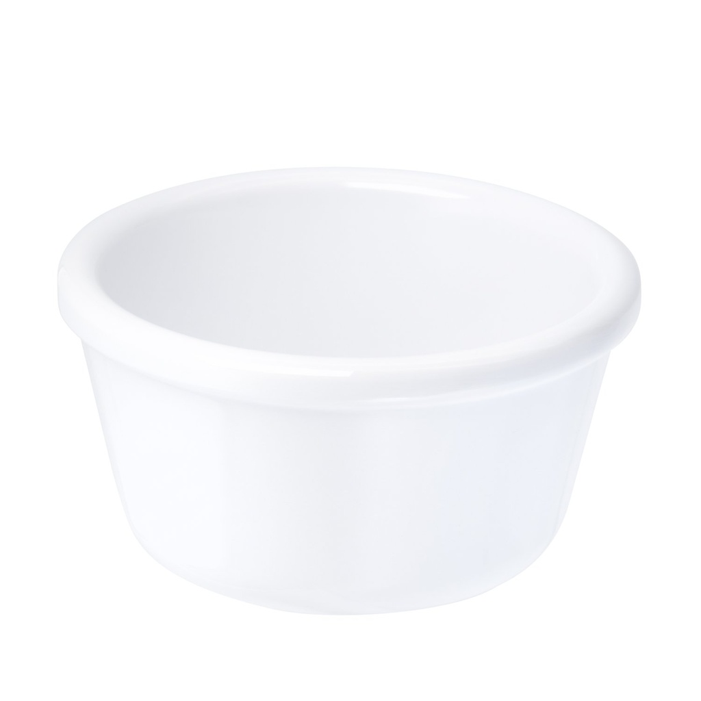 Dipschaaltje 8.5x8.5x4.5cm 120.0 ml melamine wit casual