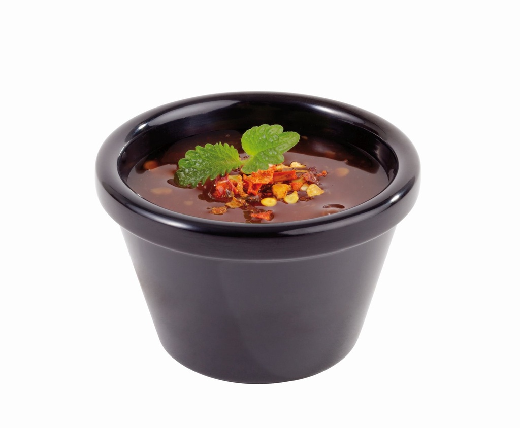 Dipkom 50.0 ml 6.0x6.0x4.0cm Casual melamine zwart