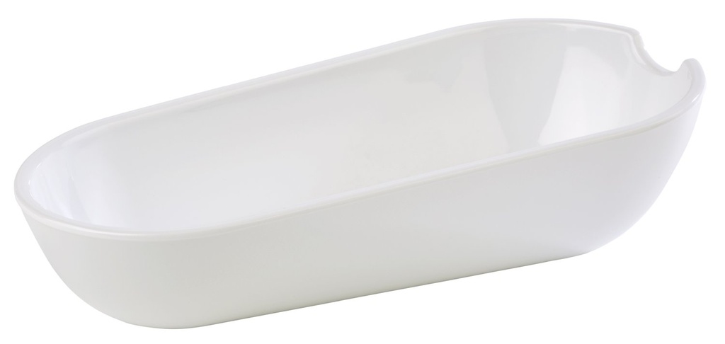 Melamine bestekpresentatiekom 22.5x11.0x6.0cm 0.5 liter wit