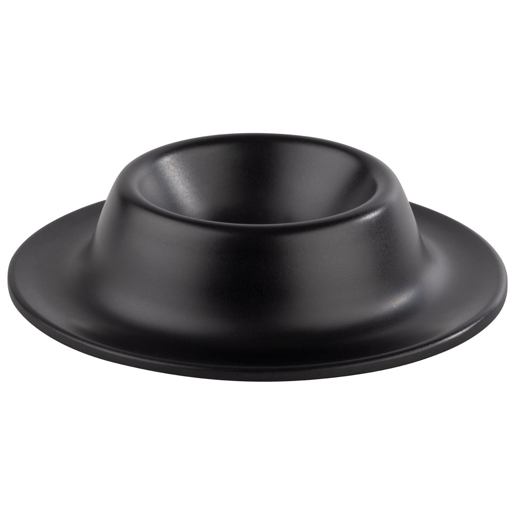 Melamine Eierhouder Set van 4 Ø 8.5 H 2.0 cm Eggy Zwart Mat
