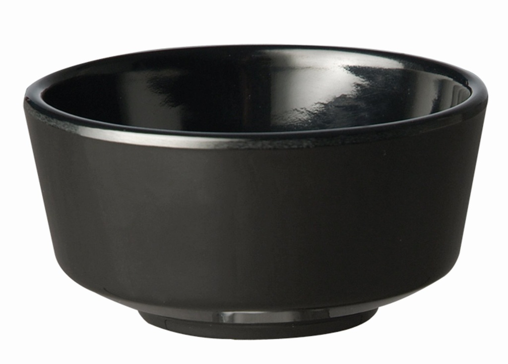 Melamine kom 0.15 liter 9.0x9.0x4.5cm Float zwart