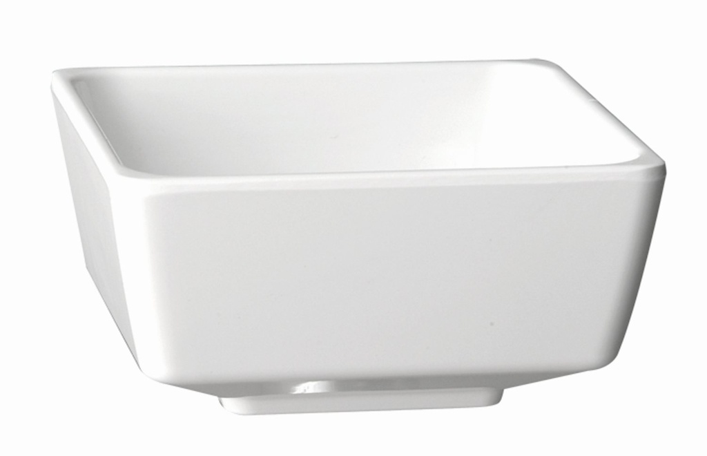 Melamine schaaltje 5.5x5.5x3.0cm 0.03 liter set van 36 stuks Float wit