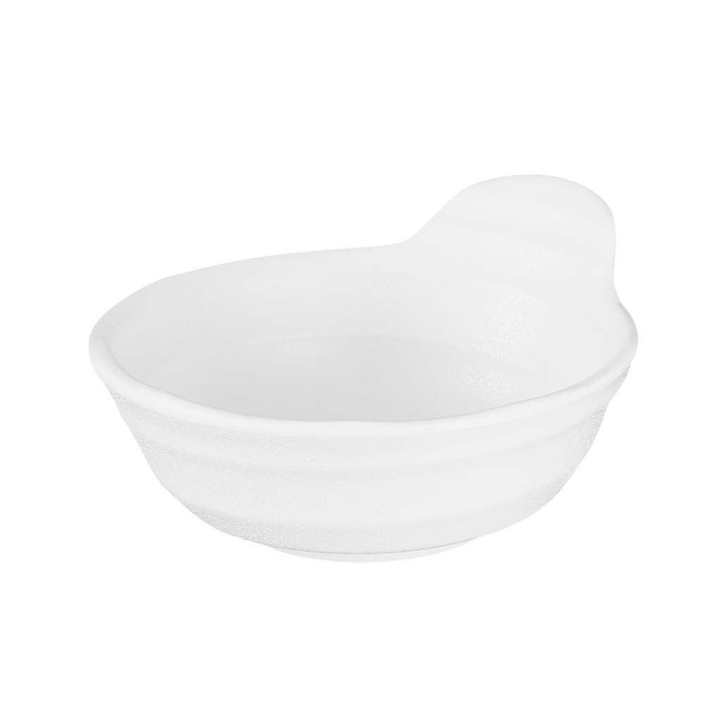 Kom Melamine 0.15 liter 11.5x11.5x4.0cm Zen Wit Steenlook