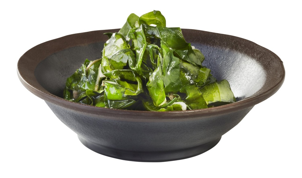 Marone melamine kom zwart met bruine rand Ø14.0x4.0cm 0.2 liter