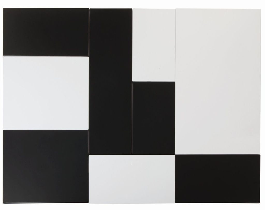 Melamine schaal GN 1/3 32.5 x 17.6 x 1.5 cm Zero wit met antislipvoetjes