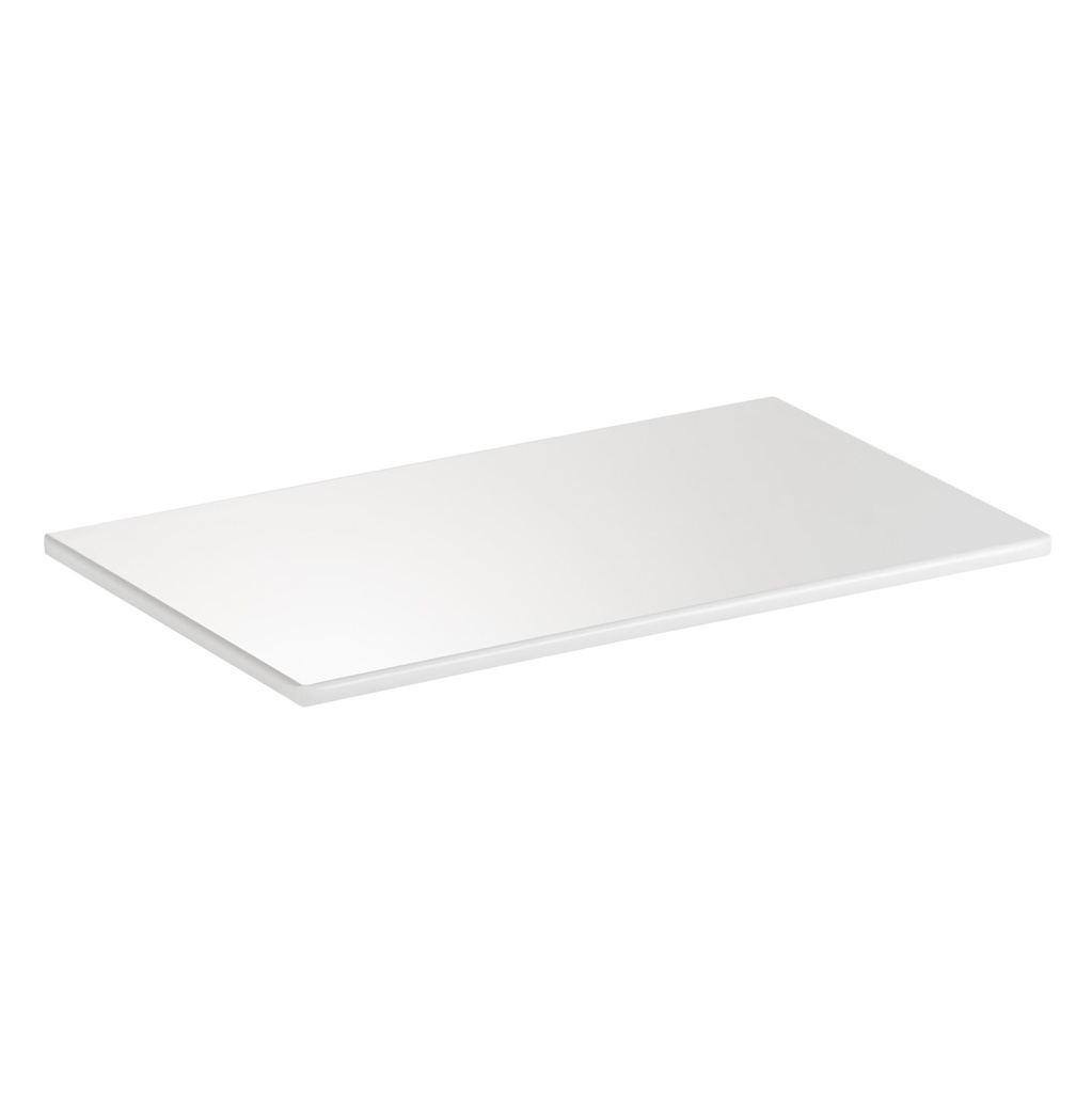 GN 1/4 melamine schaal 26.5 x 16.2 x 1.5 cm Zero wit met antislipvoetjes