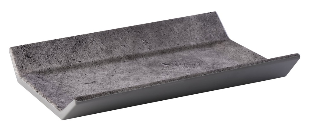 Melamine schaal GN 1/4 26.5x16.2x3.5cm betonlook