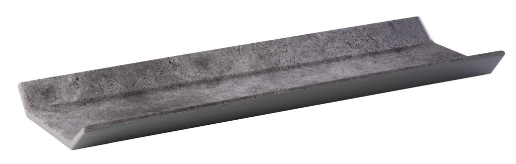 GN 2/4 serveerelement melamine betonlook 53.0x16.2x3.5cm