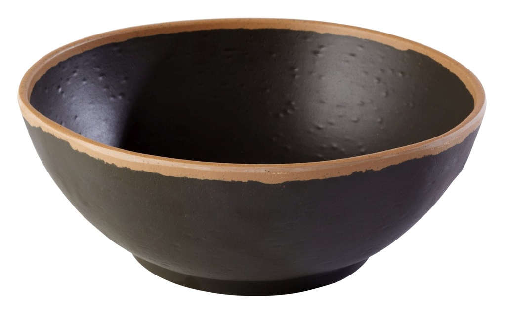 kom Ø 21.0x8.0cm Crocker bruin met lichtbruine rand Melamine