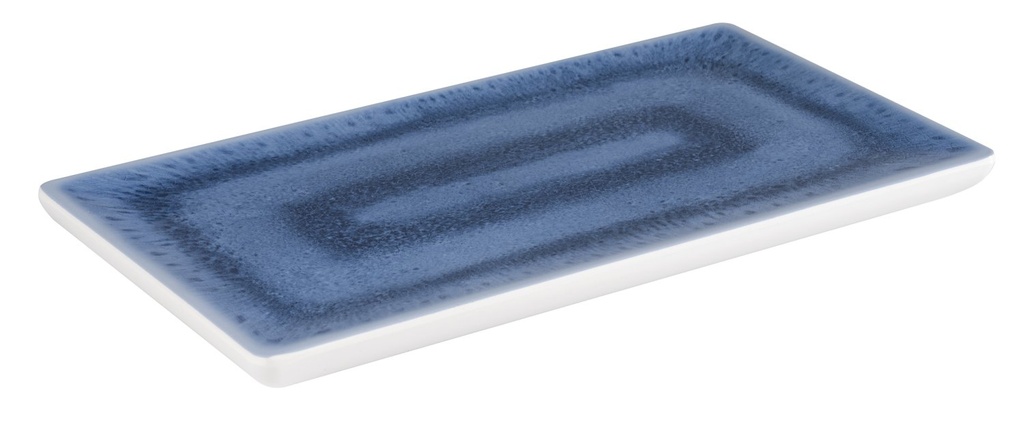 GN 1/3 melamineschaal 32.5x17.6x2.0cm Blue Ocean blauw/wit