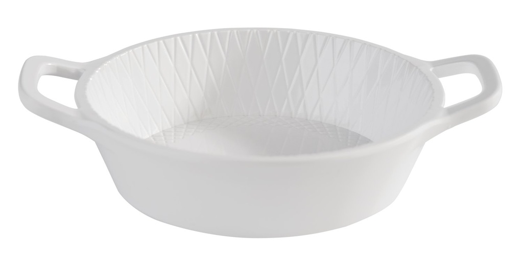 Mini schaaltje met handvat 0.07 liter 8.5x11.5x2.5cm wit melamine
