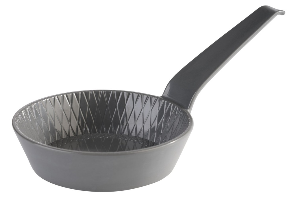 Melamine minikom met handvat 0.07 liter Ø 8.5xL 15.5xH 2.5cm antraciet