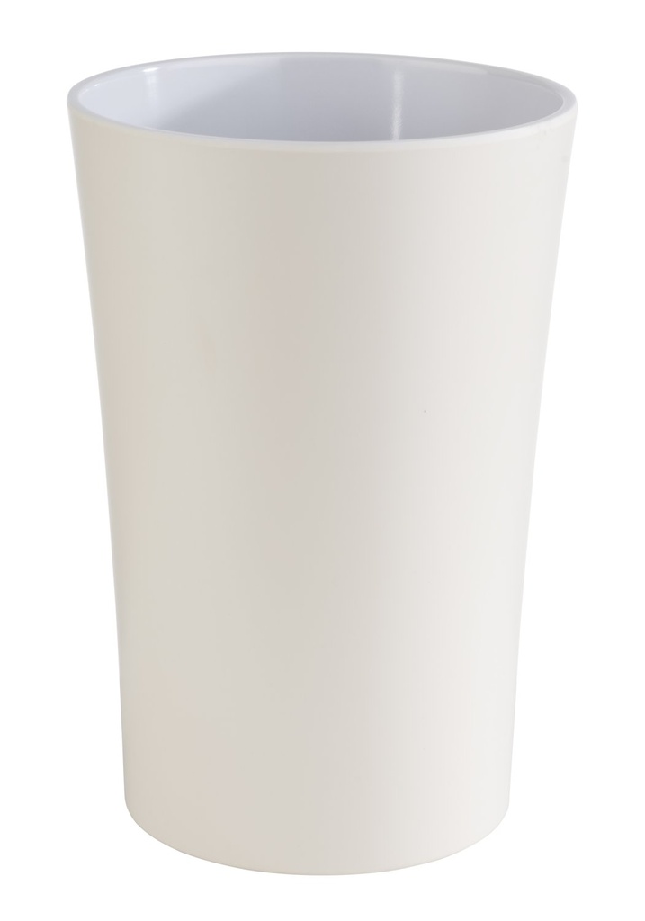 Dressingpot pastel beige 1.5 liter met antislipvoetjes 13.0x13.0x19.5cm melamine