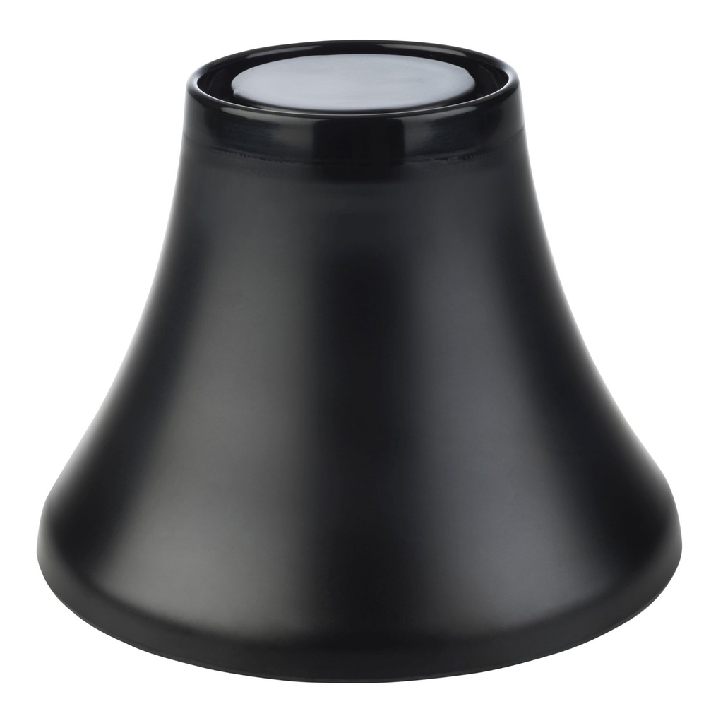 Standaard melamine met antislipring en locksysteem 16.5x16.5x12.0cm Frida zwart