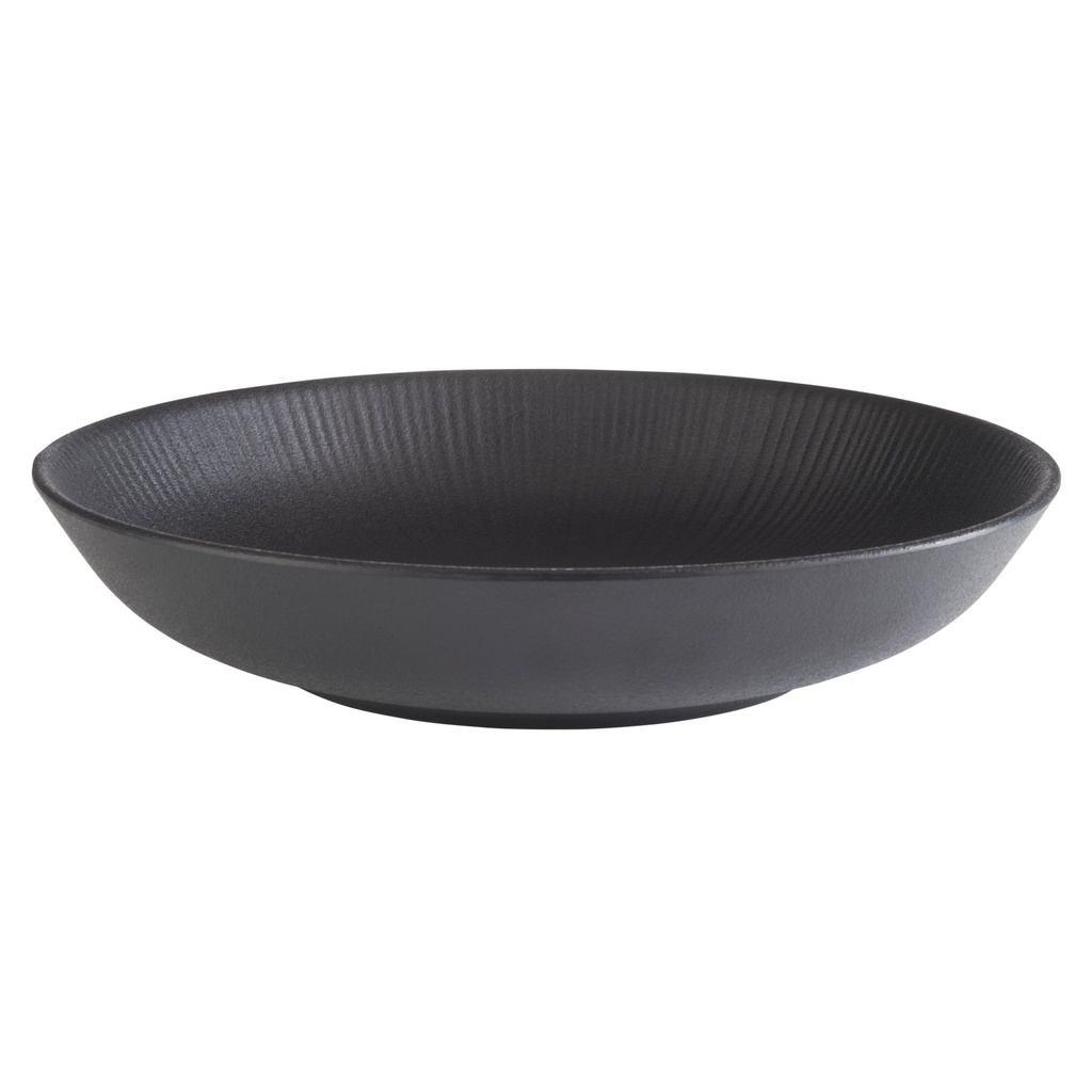 Kom 22.5x22.5x4.5cm 0.8 liter Nero melamine zwart