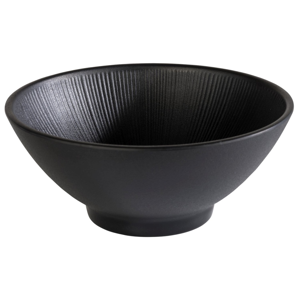 Kom zwart 0.9 liter Ø 19.0 H 8.0cm melamine