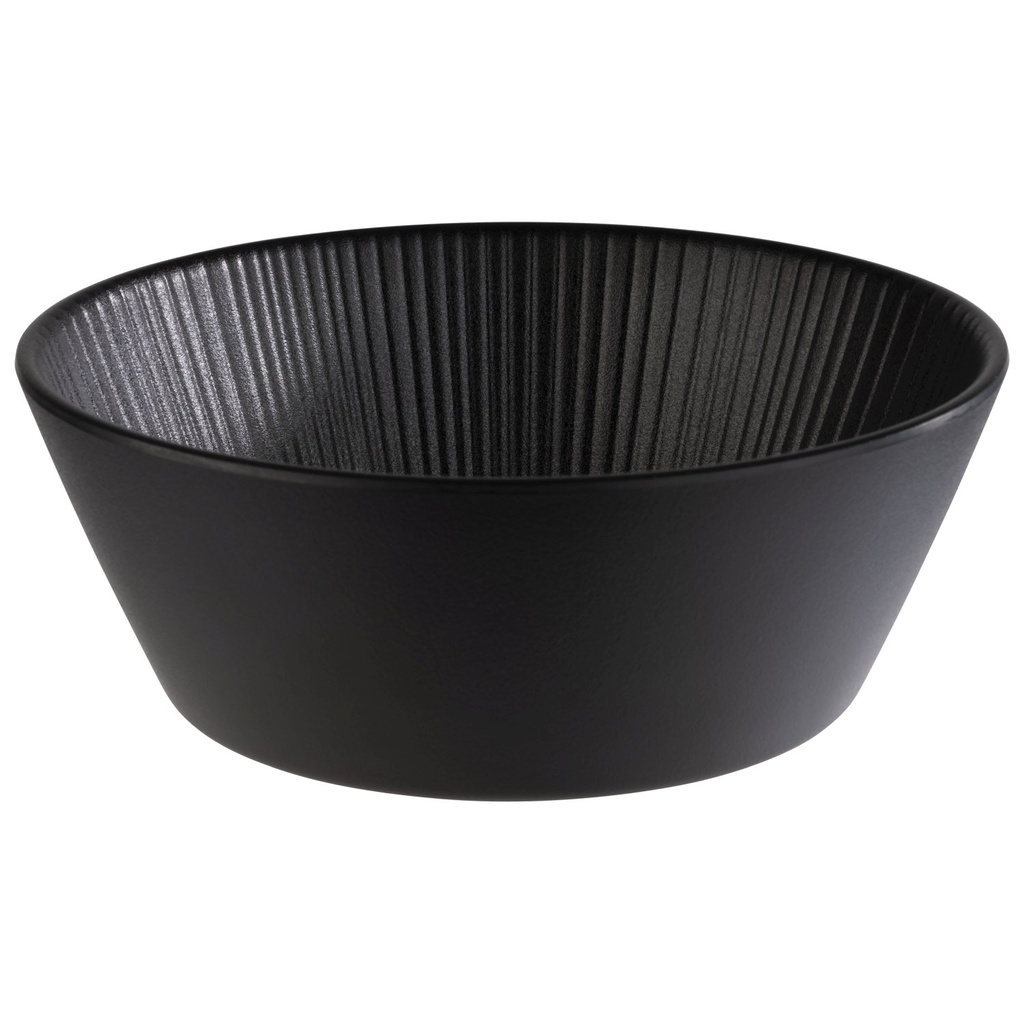 Kom 20.5x20.5x7.5cm 1.2 liter Nero melamine zwart