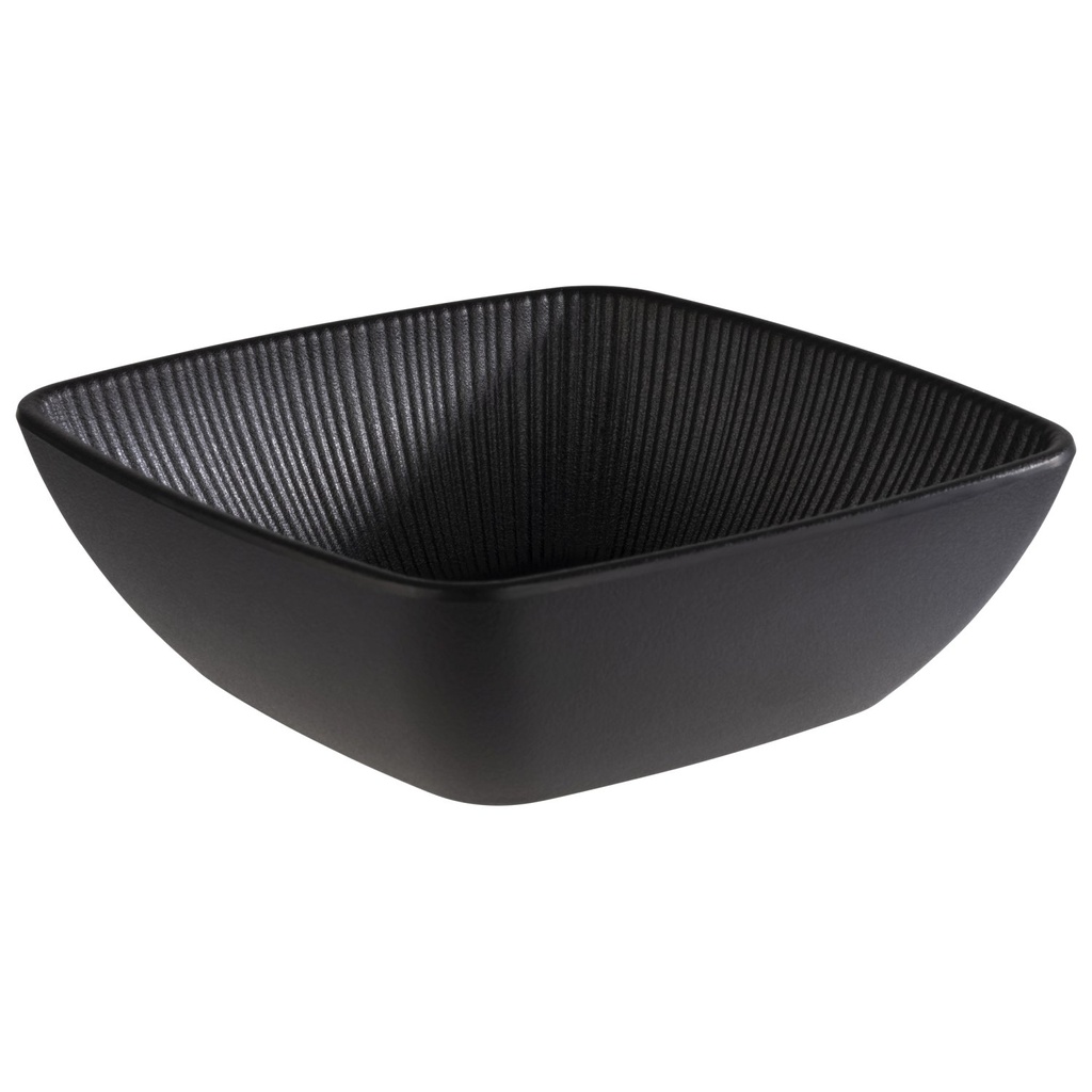 Kom 16.5 x 16.5 x 5.5 cm 0.6 liter Nero melamine zwart