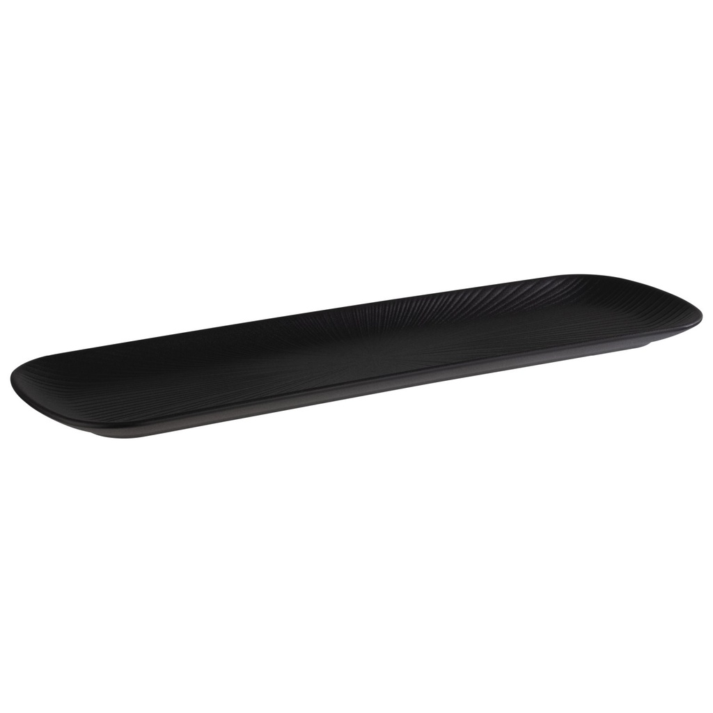 Melamine GN 2/4 schaal 53.0x16.2x2.5cm zwart