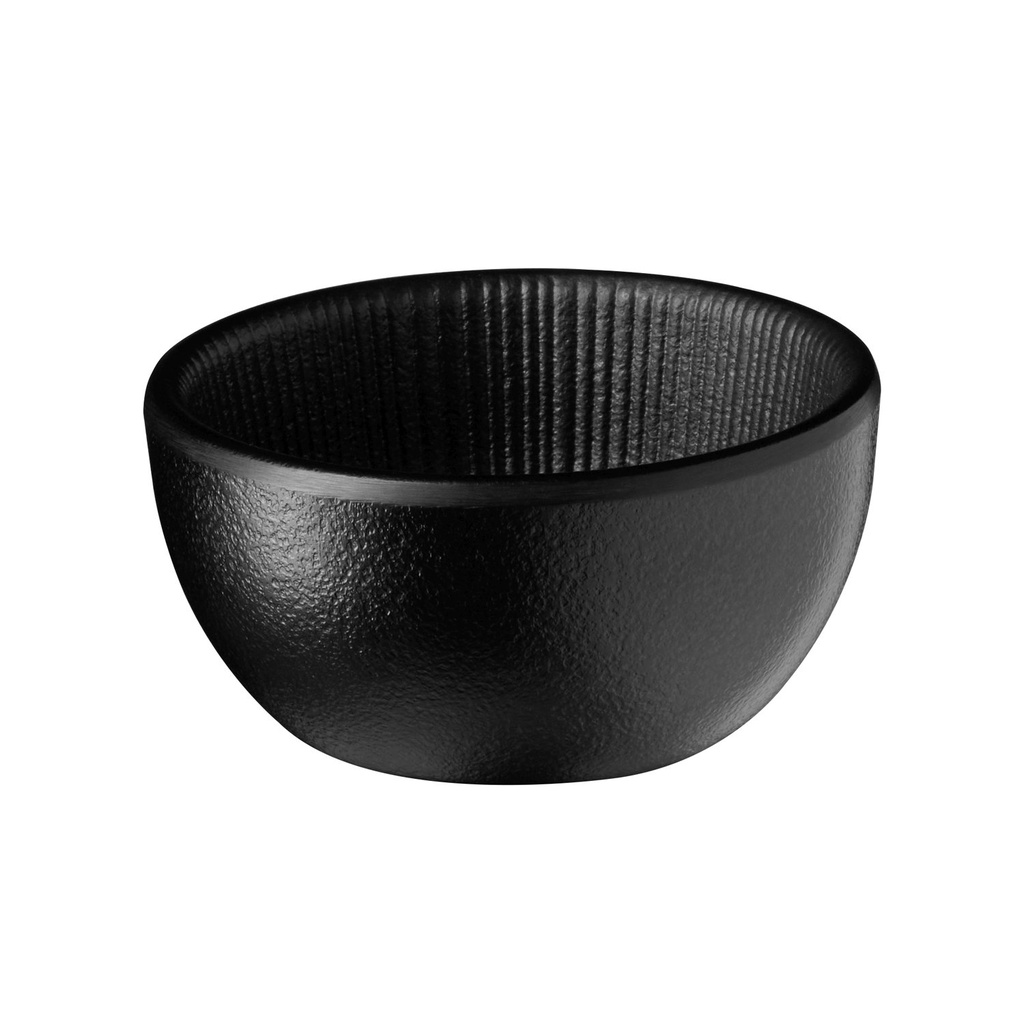 Melamine Kom 7.0x7.0x3.5cm 70.0 ml Zwart